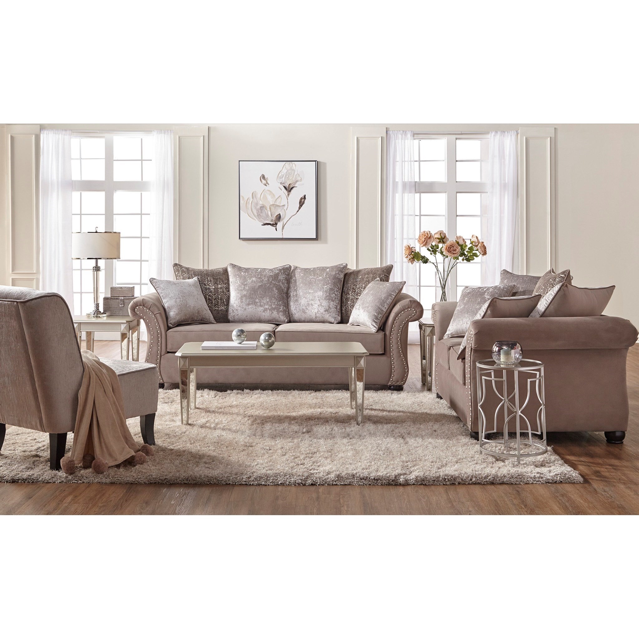 Serta Upholstery by Hughes Furniture 7500 Stationary Living Room Group